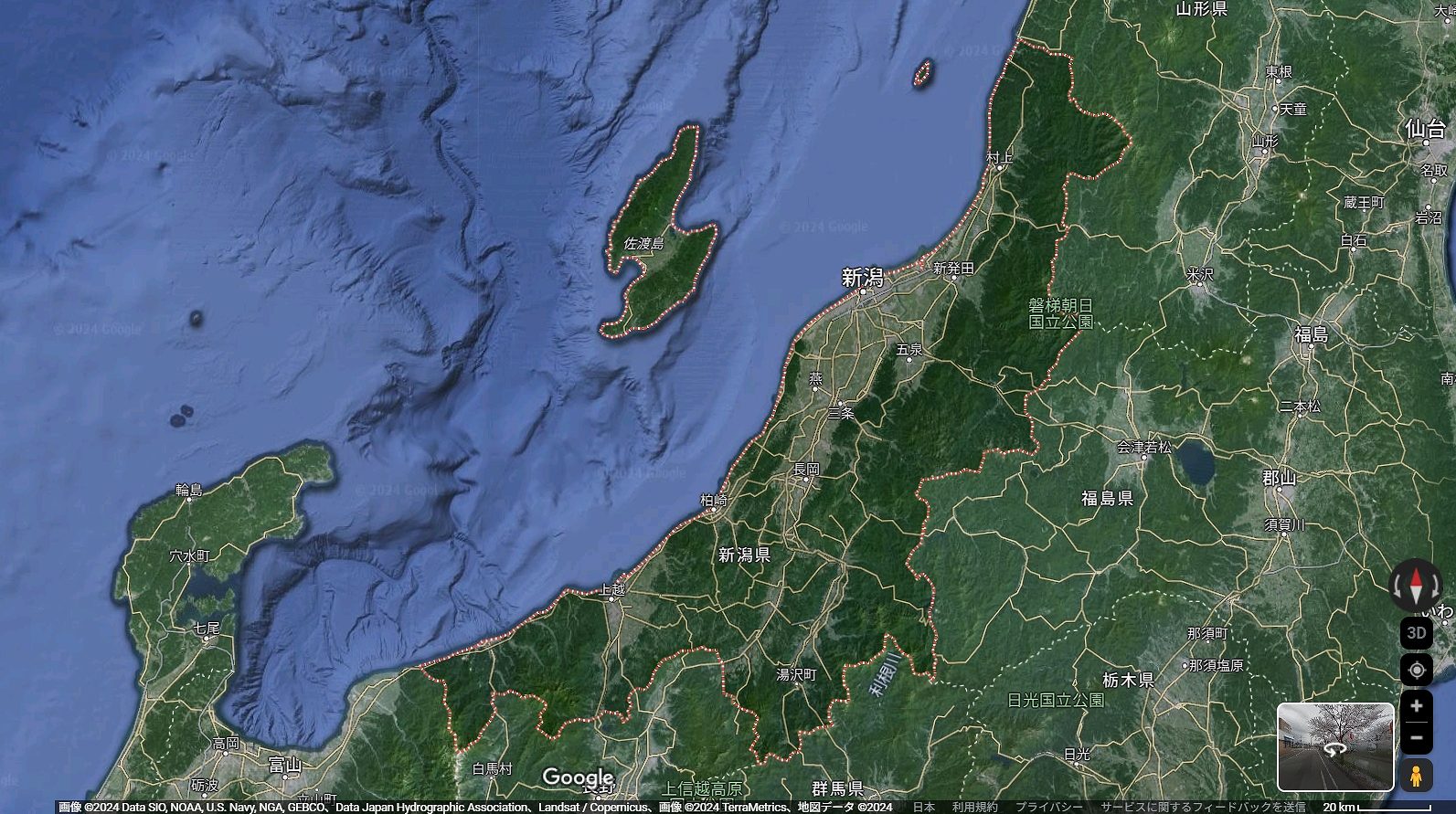 新潟県      の地図